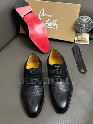 Christian Louboutin Men’S Oxfords Shoe (Black)