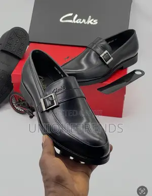 Clarks Executive Leather Loafers (Black Brown)