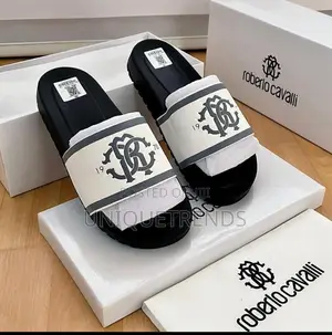 Original Roberto Cavalli Slides (White and Black)