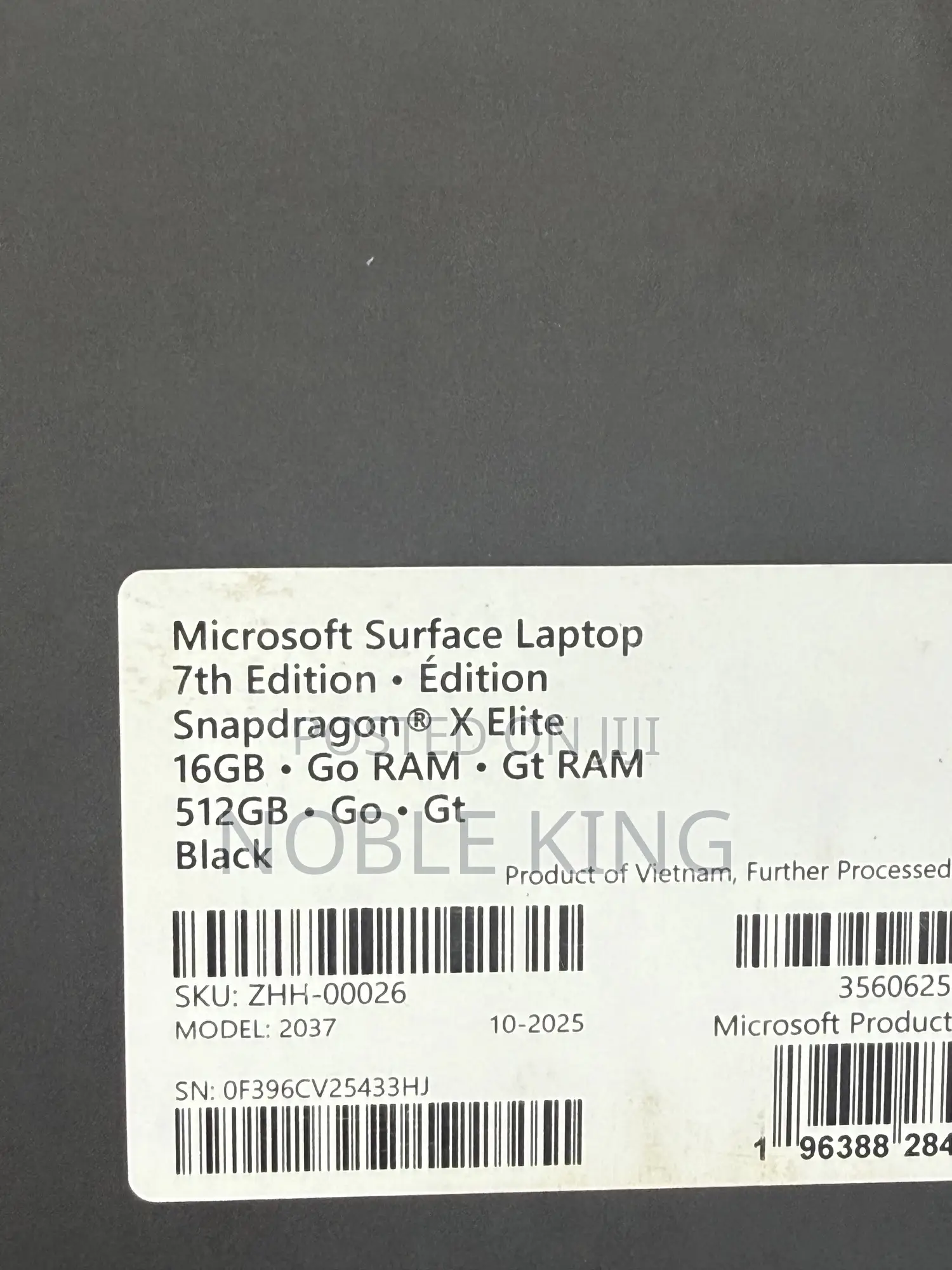 New Microsoft Surface Laptop 7 16GB Qualcomm Snapdragon X Elite 512GB