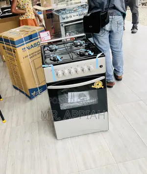 Authentic Volcano 5c.Gl Gas Oven 4 Burner Manual Ignition,Glass Lid.