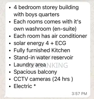 Furnished 4bdrm House in Afigya-Kwabre for sale