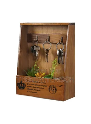 Key Holder Wall Mount Organizer Decorative Storage Box