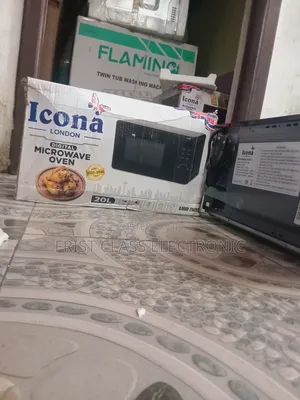 Icona Black Microwave, Microwave That Speaks Power Silently