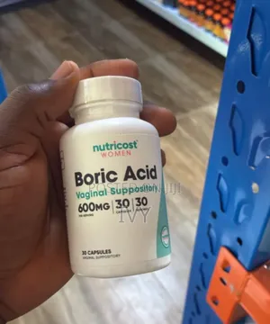Nutricost Boric Acid Vaginal Suppository 600mg
