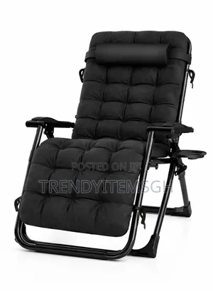 72cm /28" Portable Folding Lawn Recliner Comfy Stable Garden Chairs