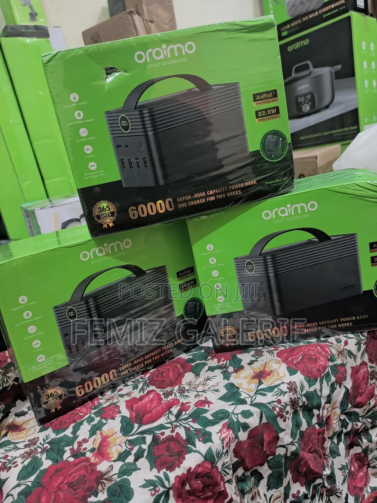 Oraimo Powerbox 600 60000mah 22.5w Power Bank