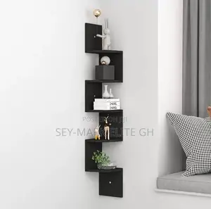 5 Tier Floating Corner Shelf
