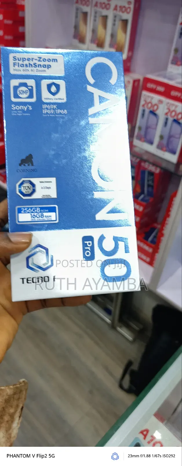 New Tecno Camon 50 Pro 256 GB Blue
