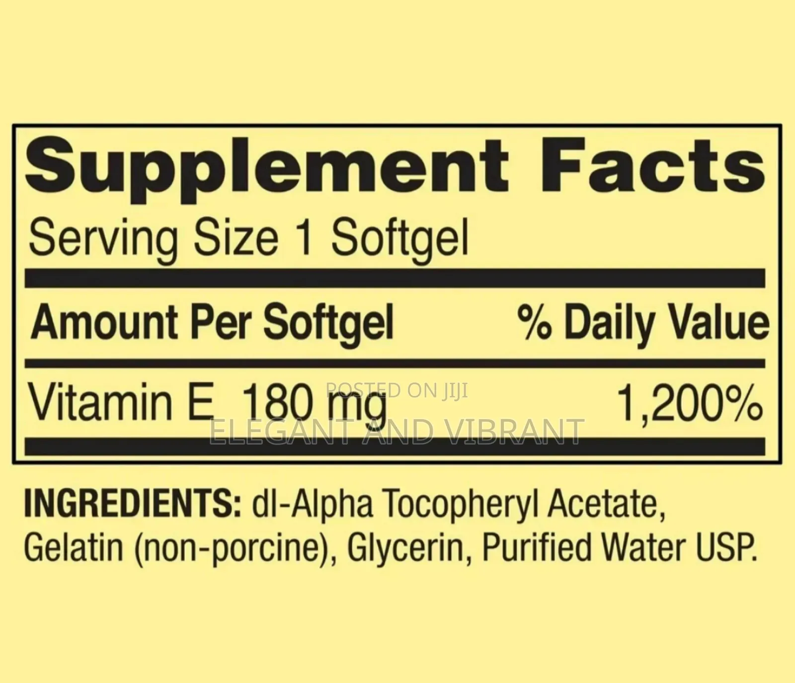 Vitamin E Heart Health Dietary Supplement Softgels, 180 Mg (400 Iu)