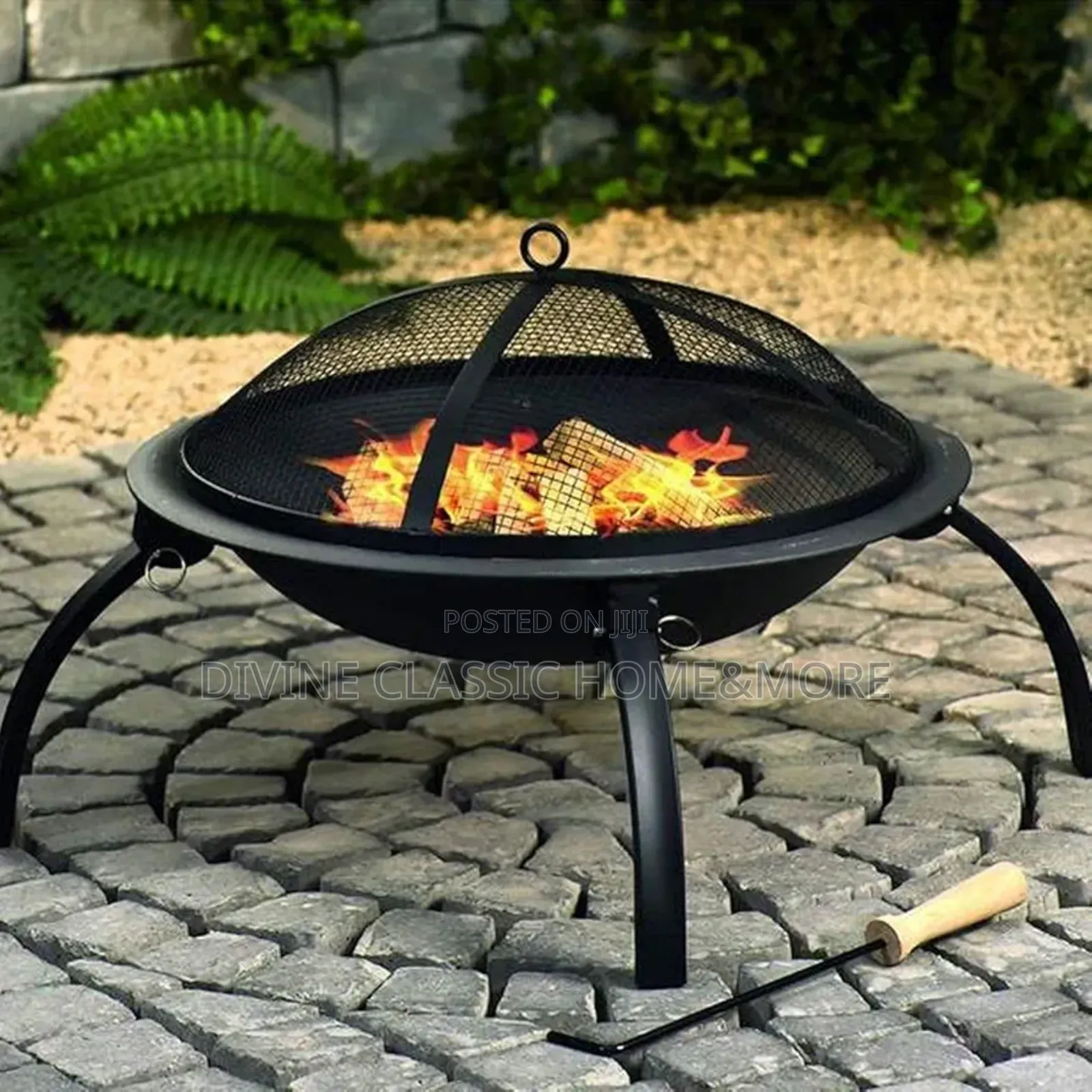 Belavi 2in1 Portable Charcoal Bbq Grill And Warmer