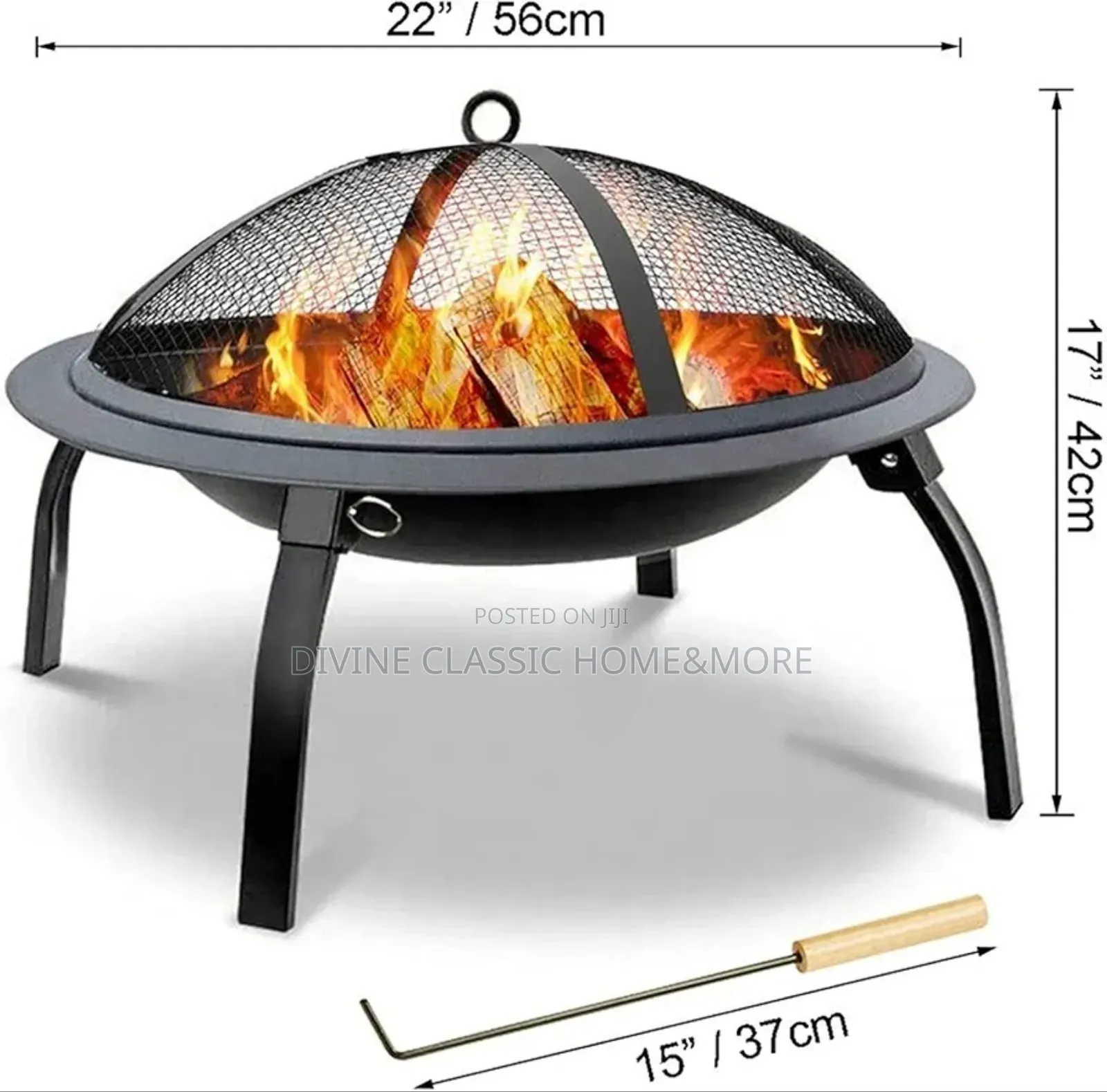 Belavi 2in1 Portable Charcoal Bbq Grill And Warmer