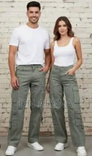 Unisex Cargo Jeans Trousers