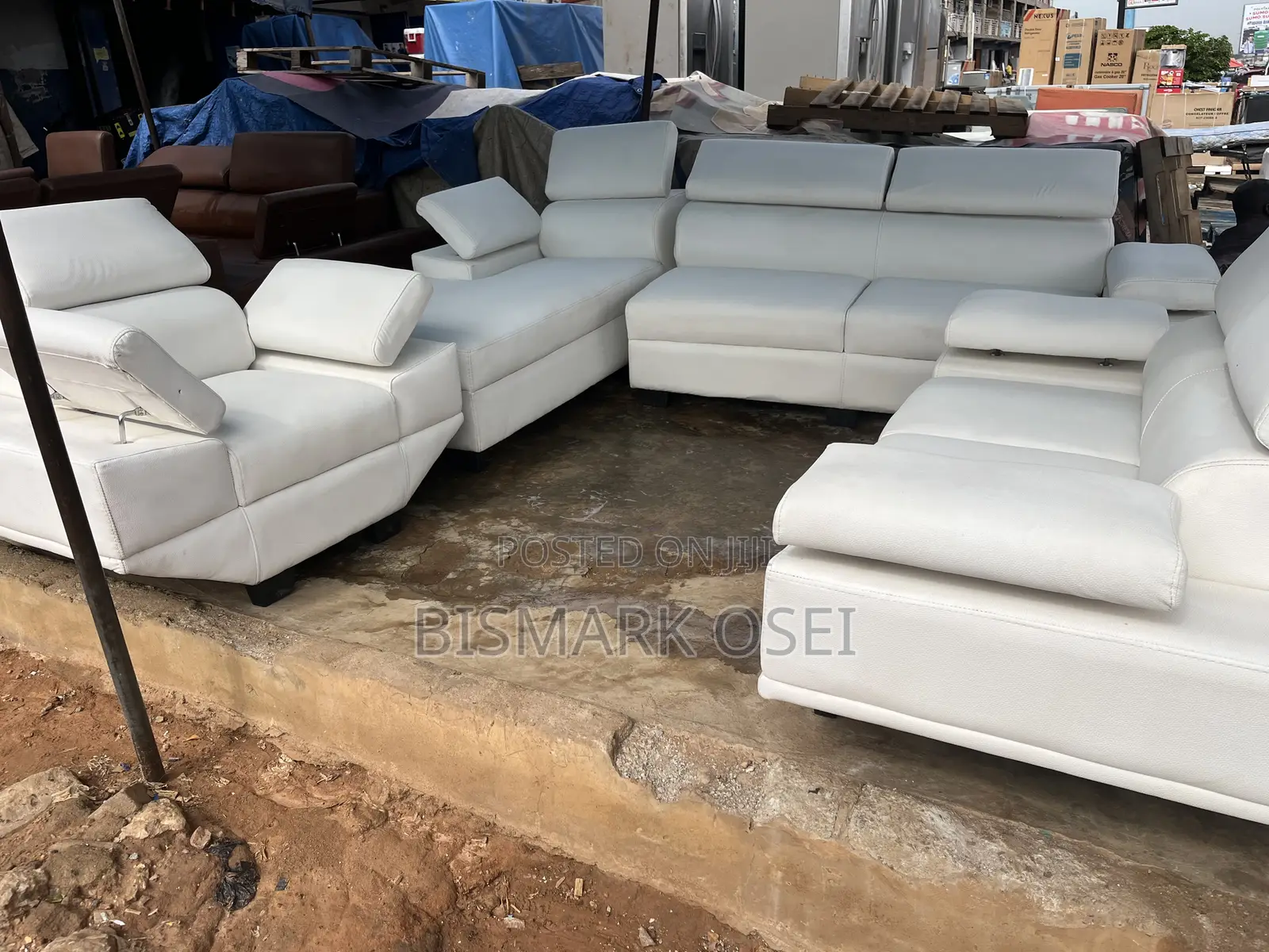 Adjustable 8 Seater L Shape