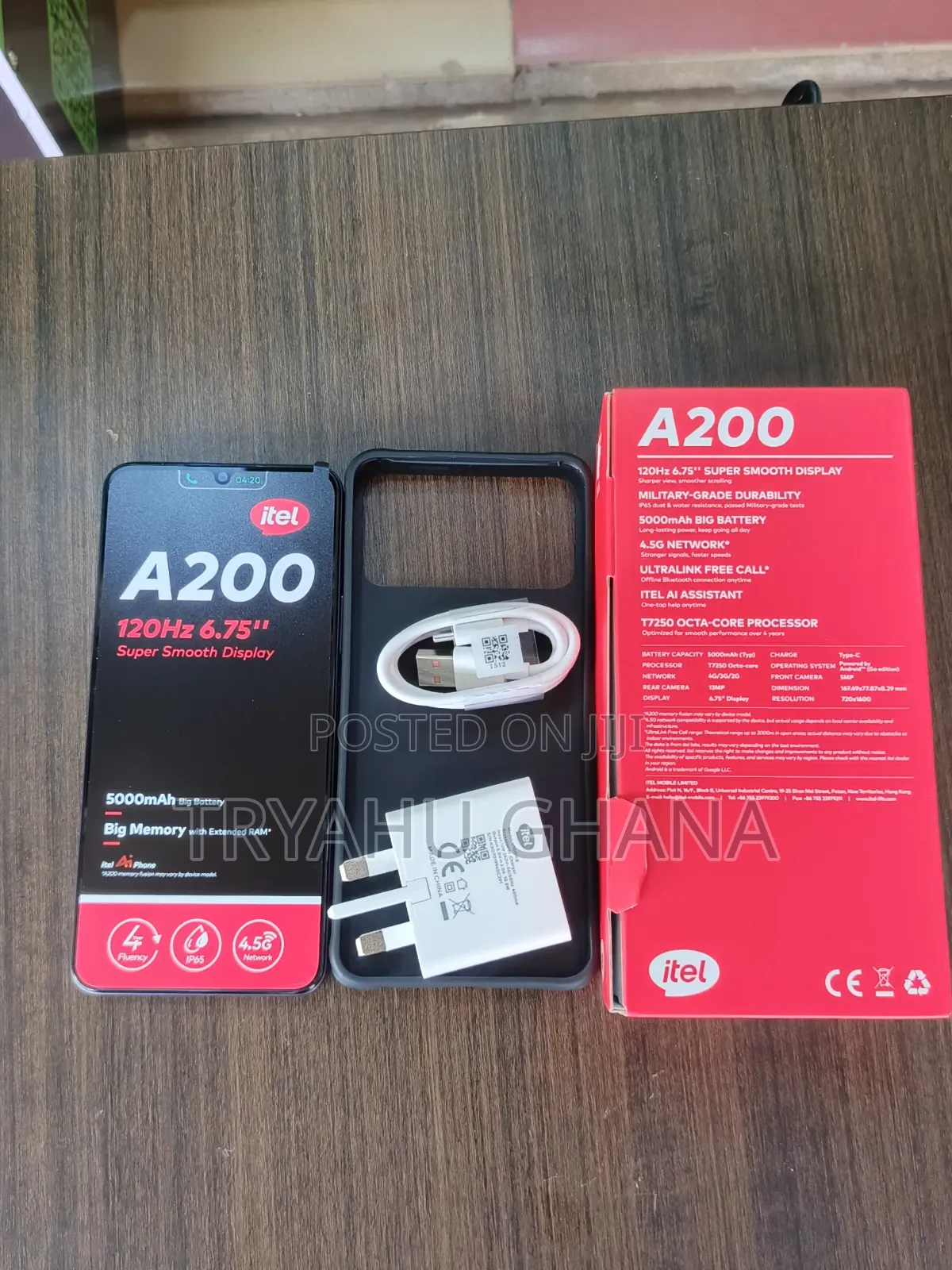 New Itel A200+ 128 GB Blue