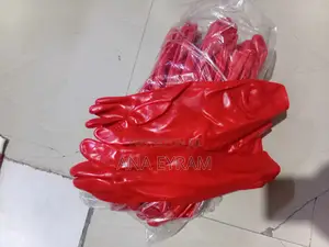 Pvc Red Gloves