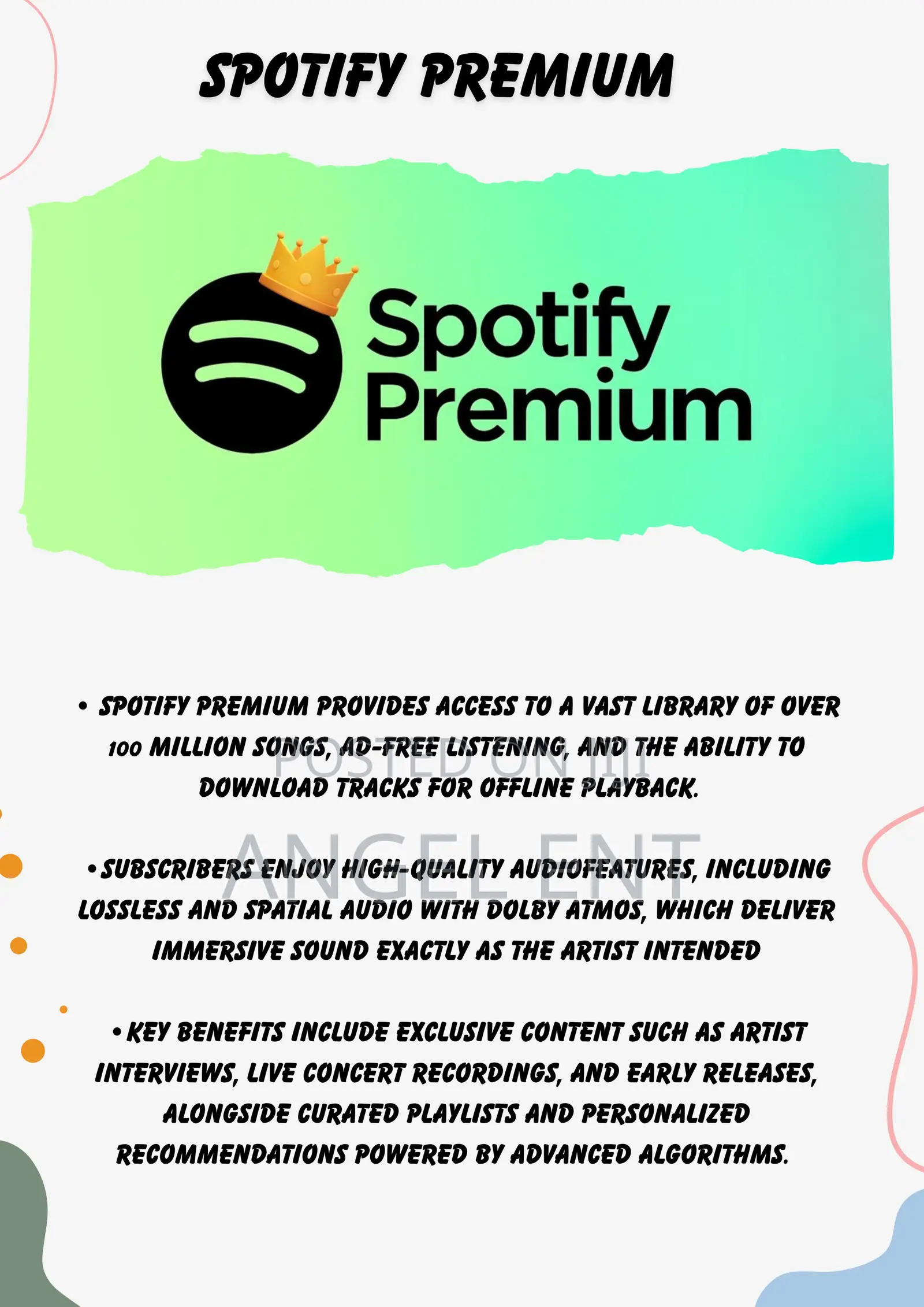 Spotify Premium Available