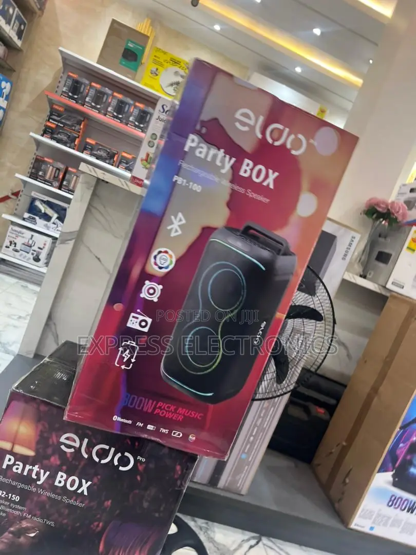 Lovely New Black Eldo Pb1-100 Double 6,5"Bluetooth Speaker