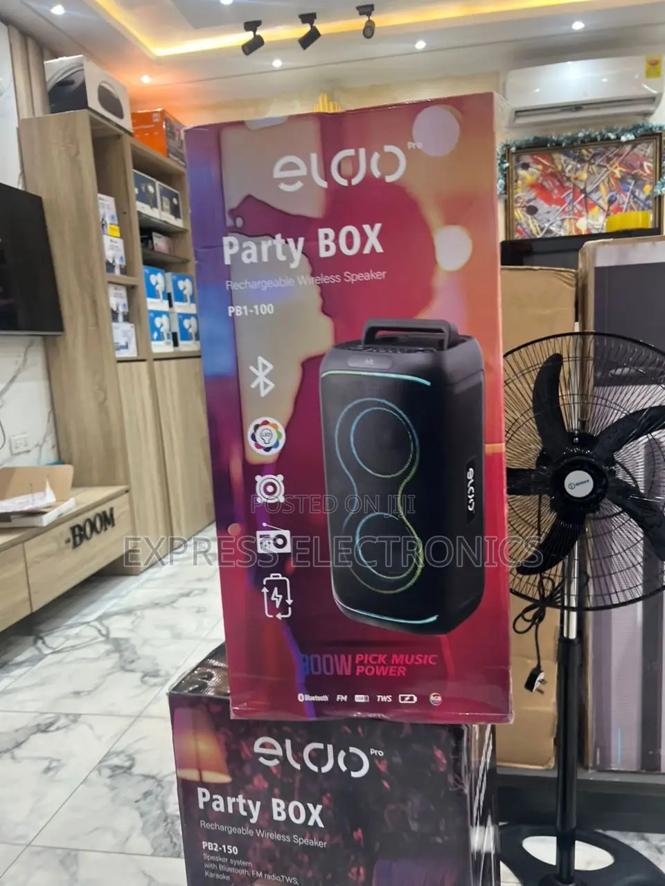 Best at 10gig Store Eldo Pb1-100 Double 6,5"Bluetooth Speaker