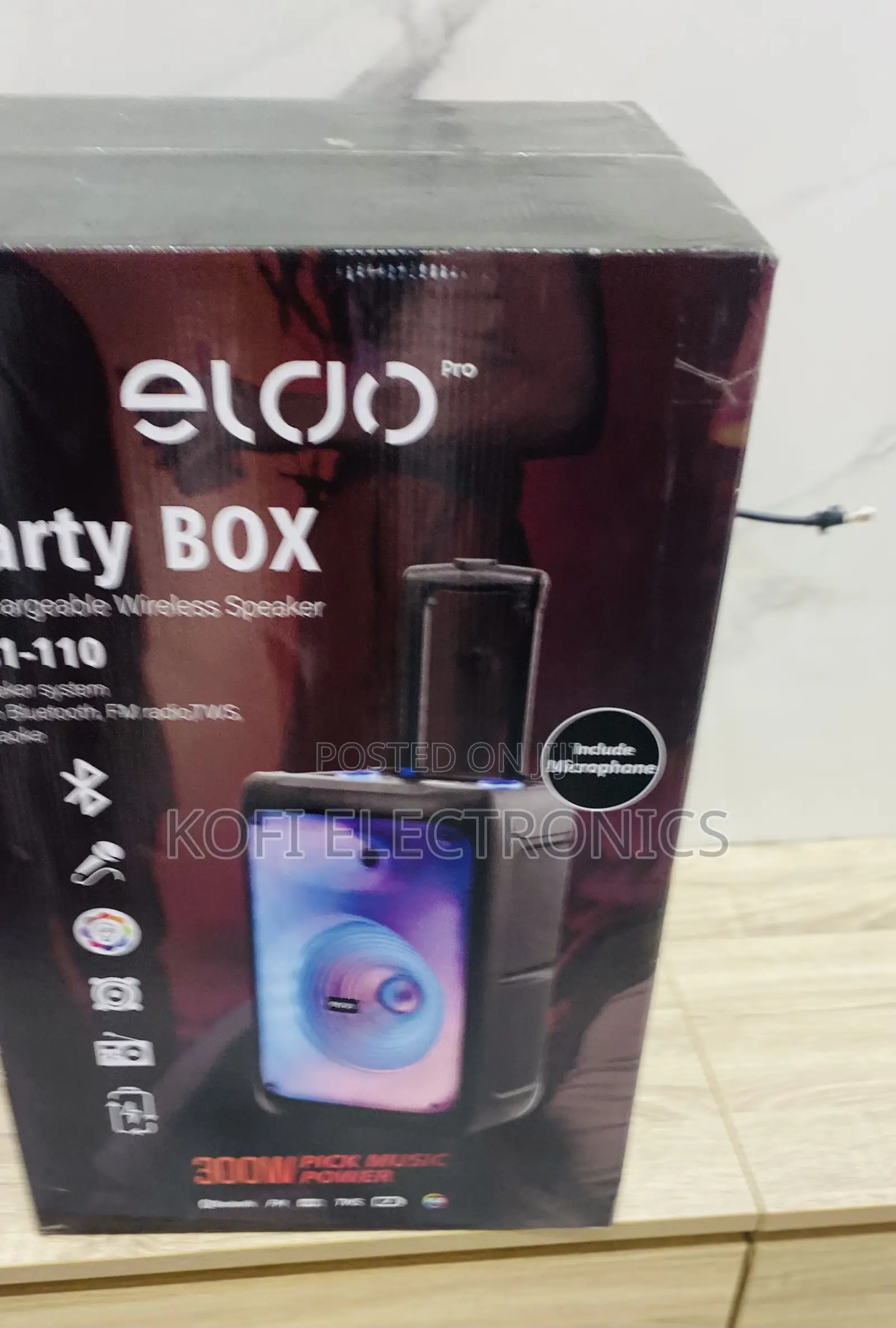 Superb Eldo Ps1-110 12” Speaker With Mic for Events DJS