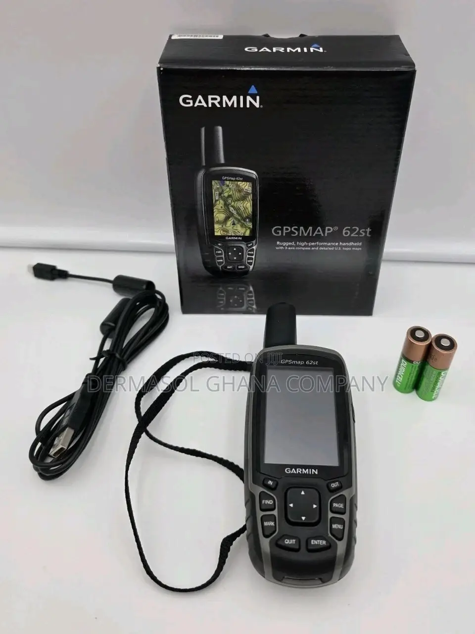 Garmin Gpsmap 62st GPS Bundle, Hiking Geocache