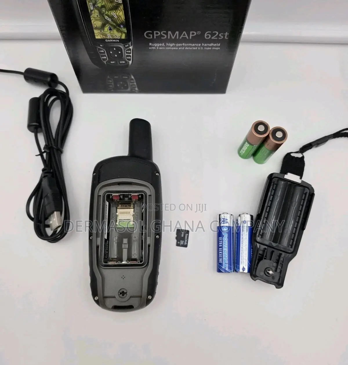Garmin Gpsmap 62st GPS Bundle, Hiking Geocache
