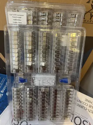 Cat7 Rj45 Connector Pass Through Shielded 100pcs