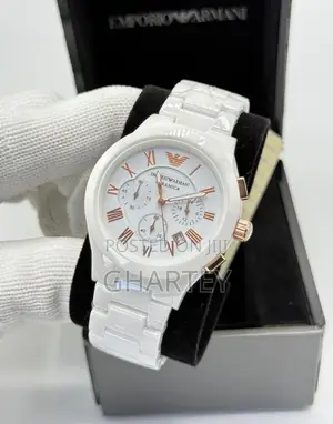 Emporio Armani Luxury Ceramic Chronograph Watch