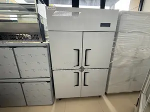 Commercial 4 Door Stainless Steel Half Freezer an Fridge