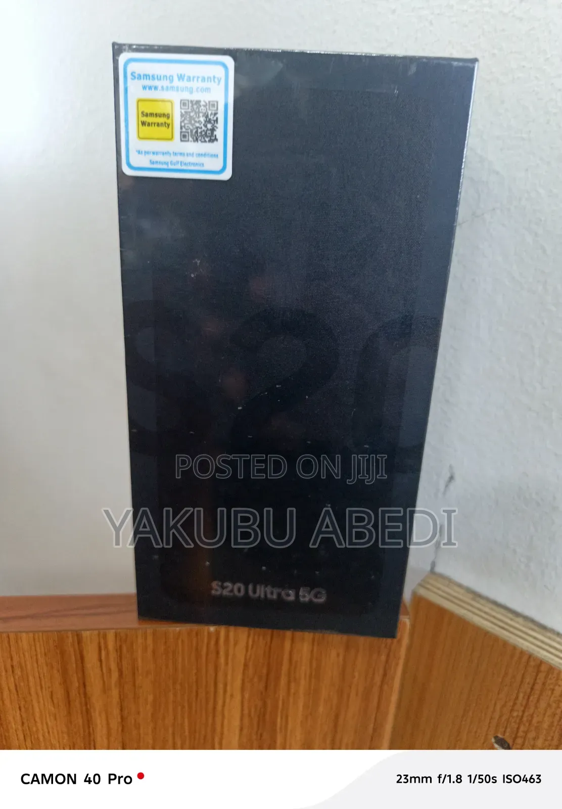 New Samsung Galaxy S20 Ultra 5G 128 GB Black
