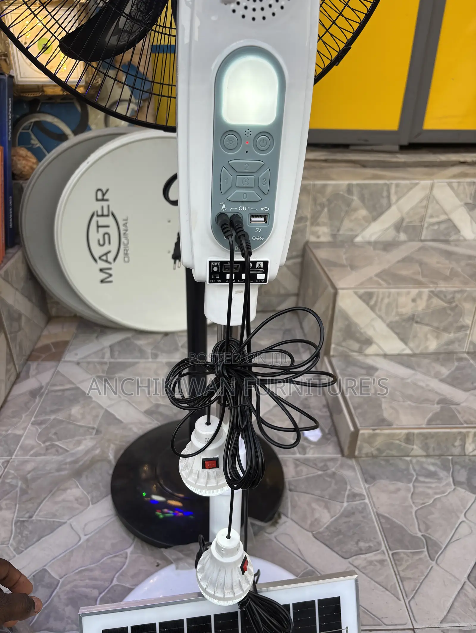 Wininstar Recheagerble Solar16inch Standing Fan Cash On Delivery