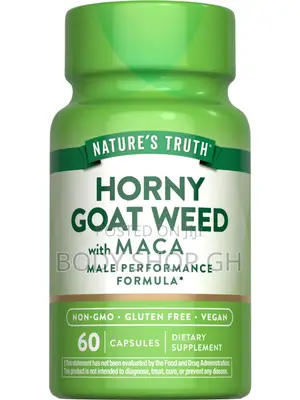 Nature's Truth Horny Goat Weed With Maca - Male Performance Supplement