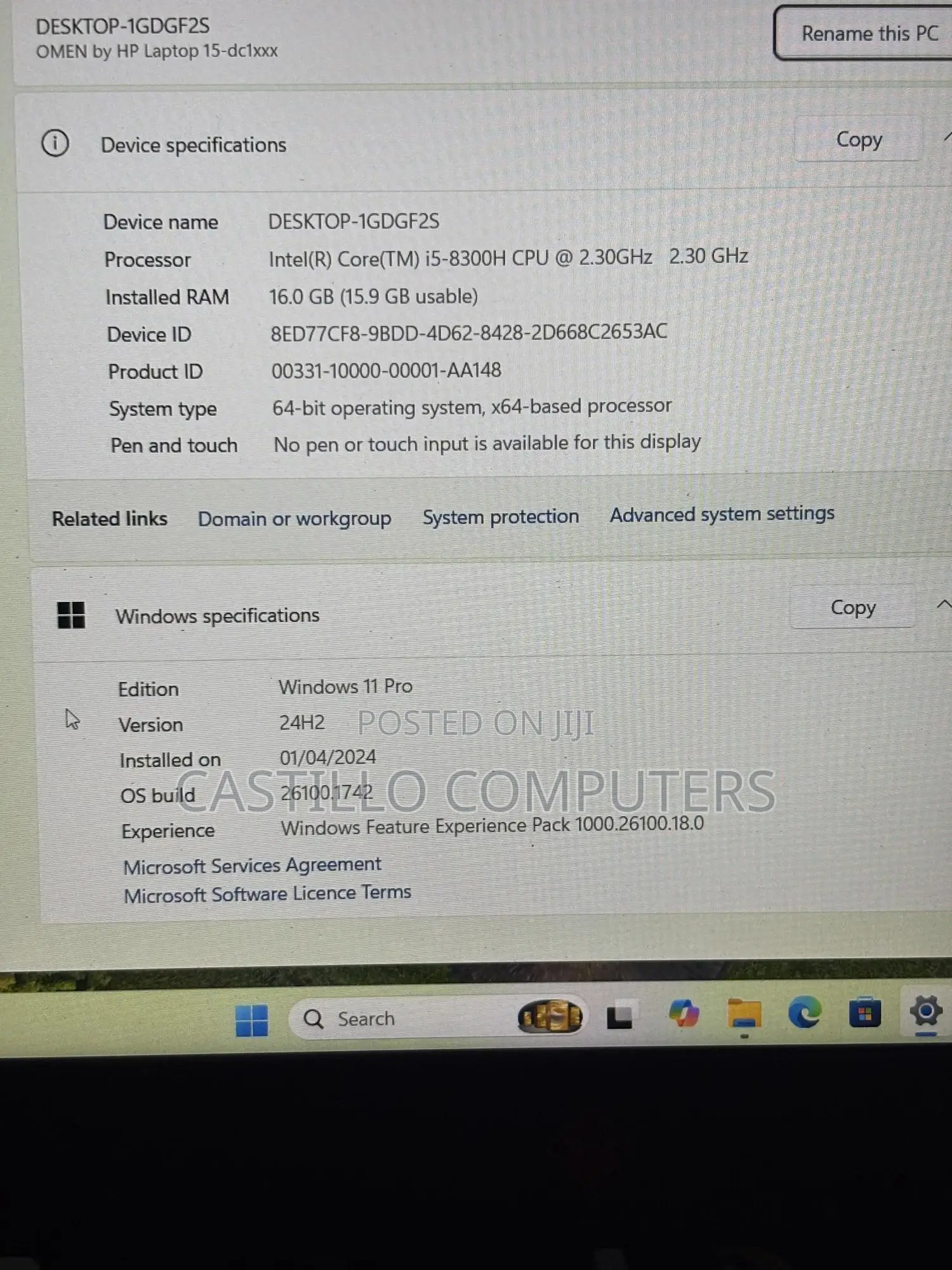 Laptop HP Omen 15 16GB Intel Core i5 SSD 512GB