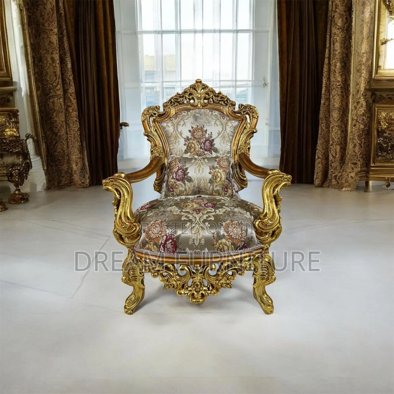 New Golden Sofa Set