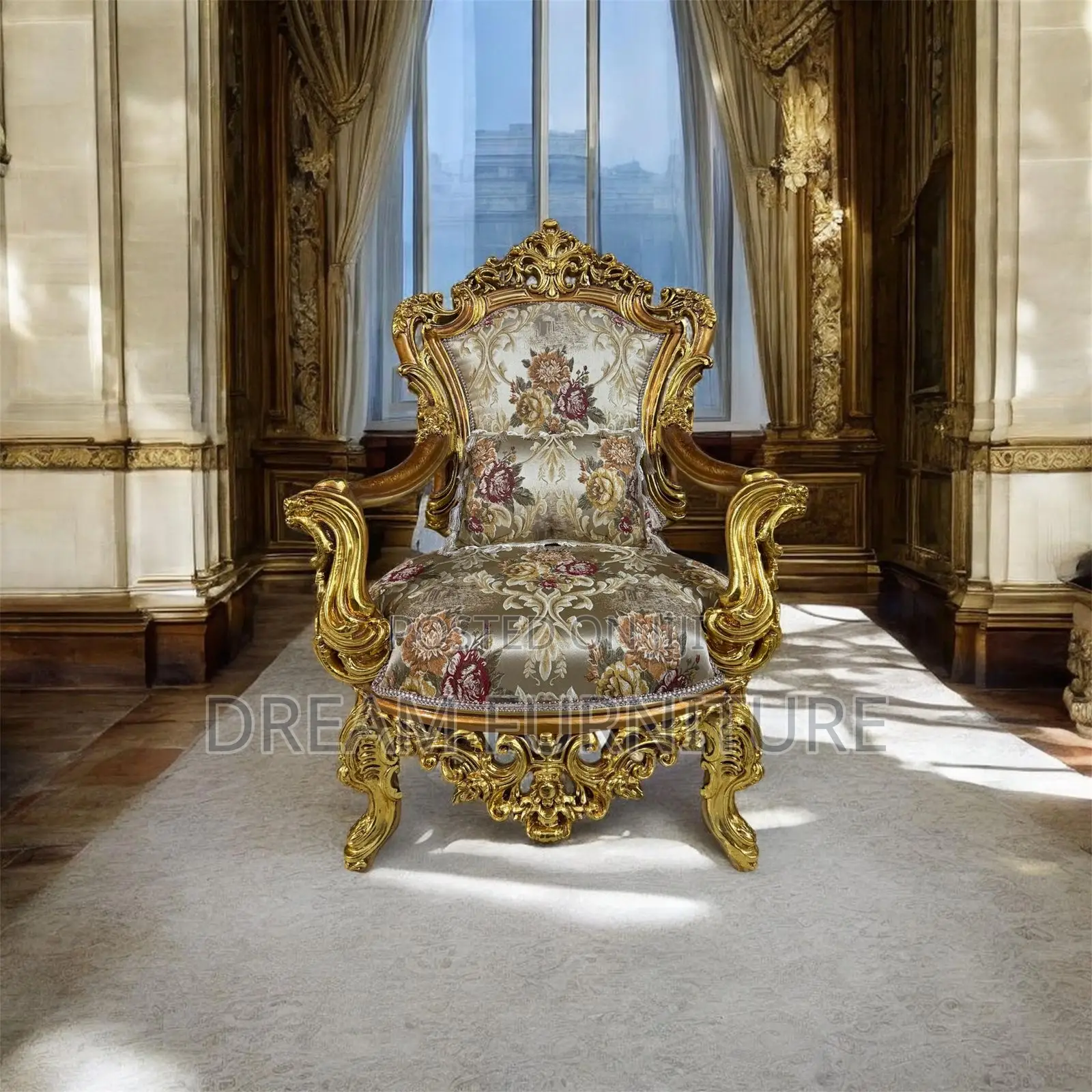 New Golden Sofa Set