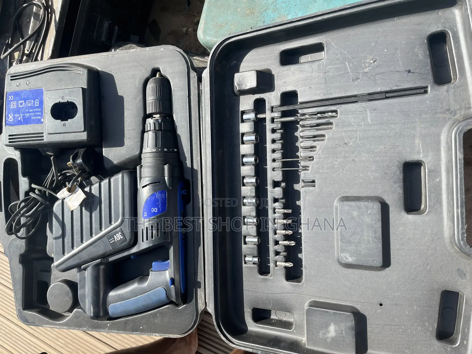 36v Cordless Drill and Screwdriver Set , Works but Has Weak Battery