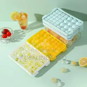 Square And Round Ice Cube Mold Plus Scoop