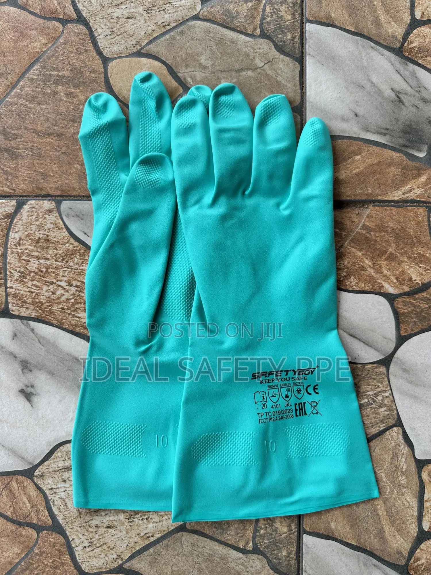 Rubber Cleaning Gloves Also Called Household Chemical Resistant Gloves