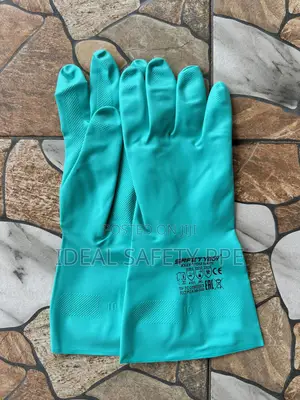 Rubber Cleaning Gloves Also Called Household Chemical Resistant Gloves