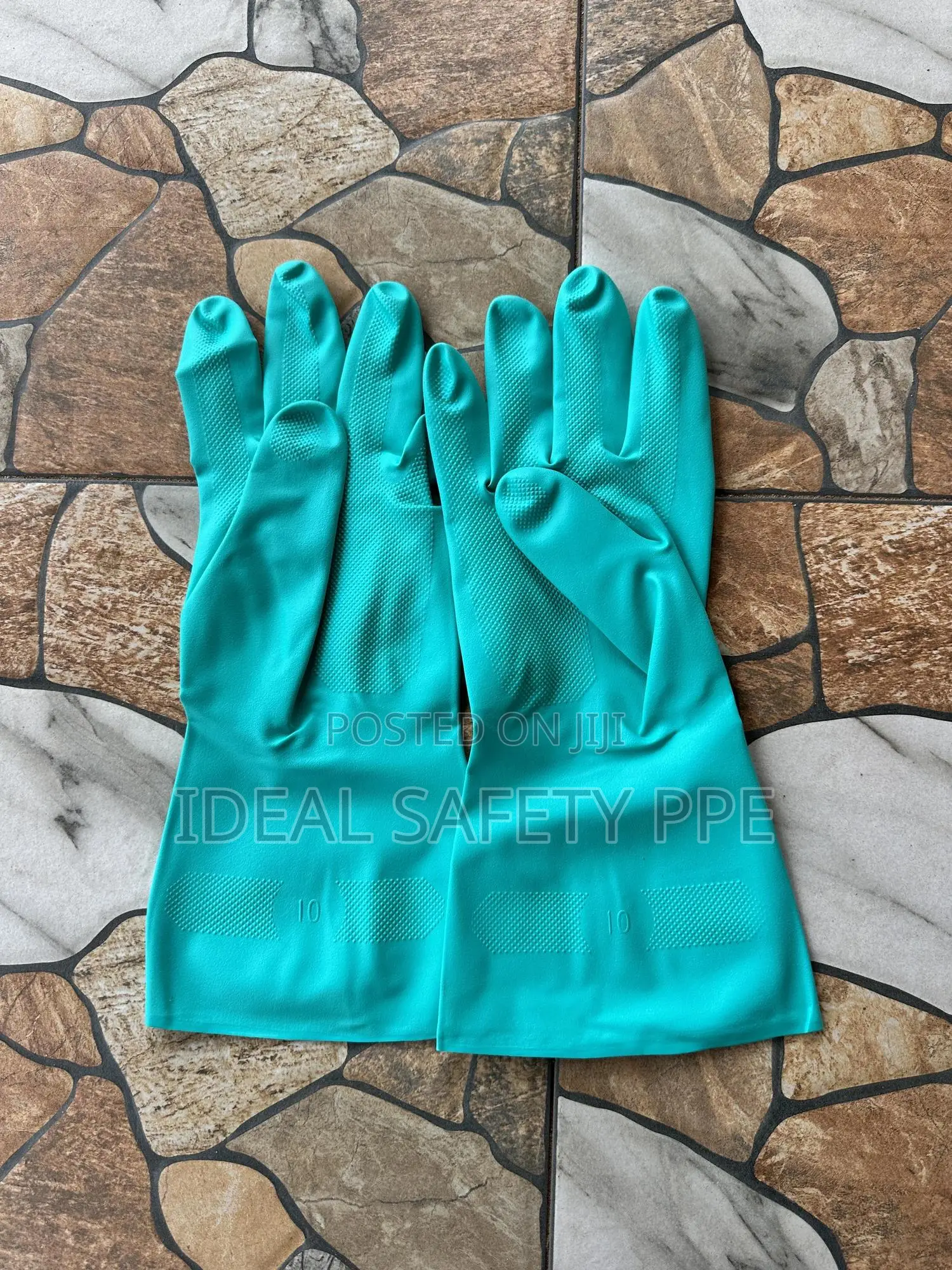 Rubber Cleaning Gloves Also Called Household Chemical Resistant Gloves