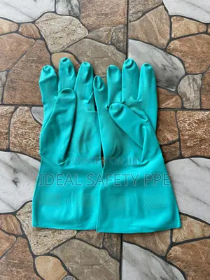 Rubber Cleaning Gloves Also Called Household Chemical Resistant Gloves