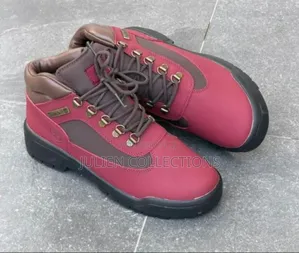 Timberland Field Boots Pink N Red Wine