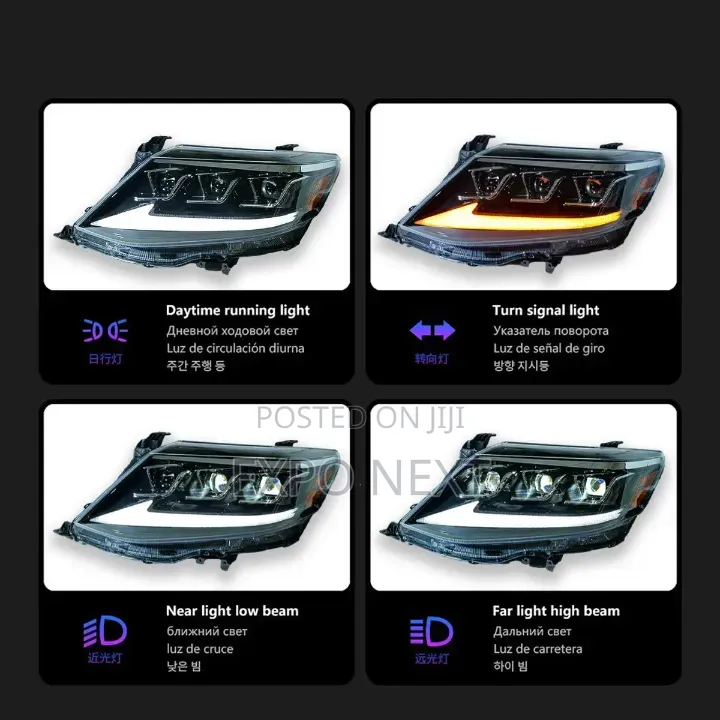 Toyota Fortuner 2008-2011 Led Headlight Light Plug and Play