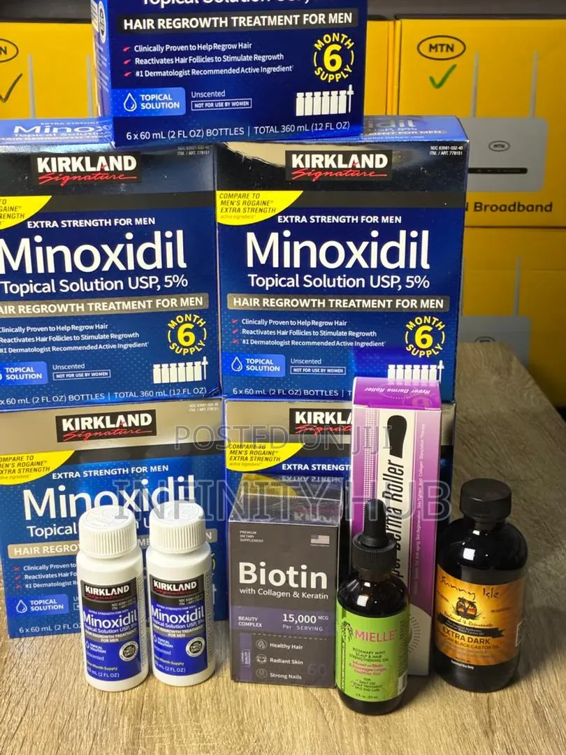 Kirkland Minoxidil, Keratin Biotin, Rosemary and Jamaica Castor Small
