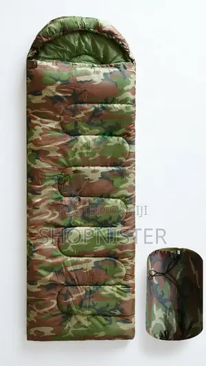Camouflage Sleeping Bag – Waterproof Portable for Camping