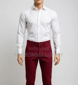 Straight Khaki Trousers