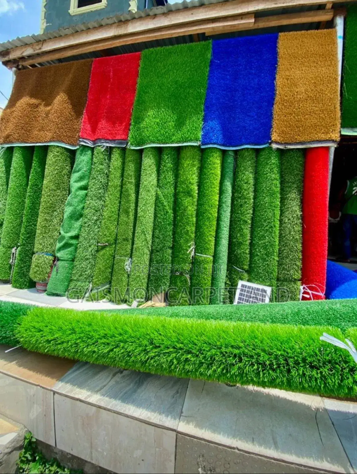 Selling Yards and in Bundles Artificial Glass Carpet All Colors