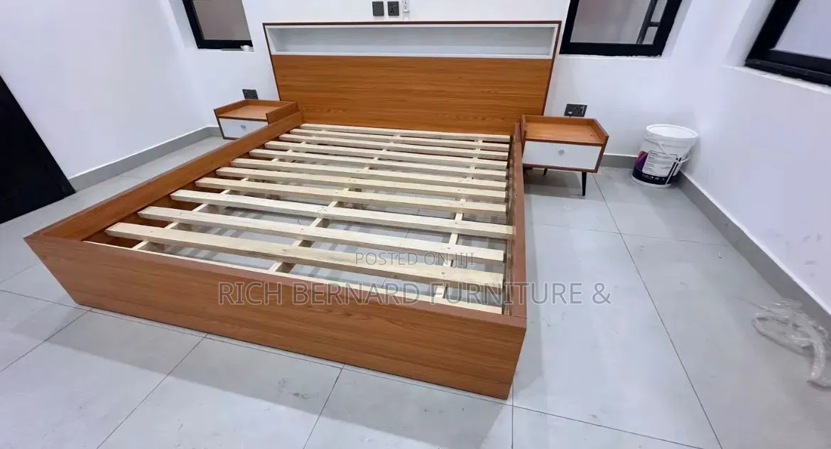 Modern King Size Bed With Led Headboard