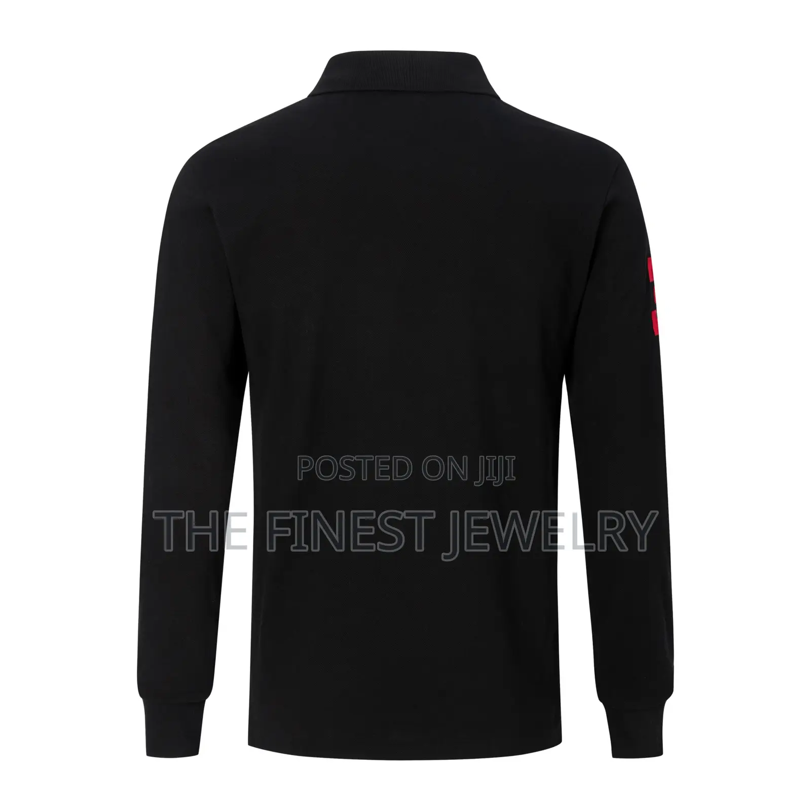 Polo Ralph Lauren Slim Fit Mesh Long-Sleeve Polo Shirt in Black