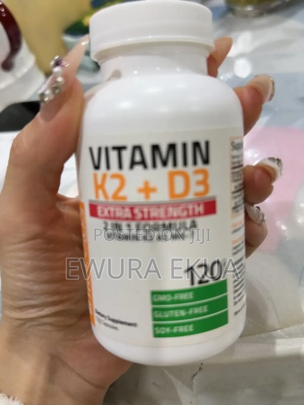 Vitamin K-2 (Mk7) + D3 ( 120 Counts)